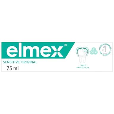 ELMEX - Dentifrice Sensitive elmex® Original, dentifrice dents sensibles, protection 24 heures avec du fluor pour renforcer les dents - le tube de 75 ml