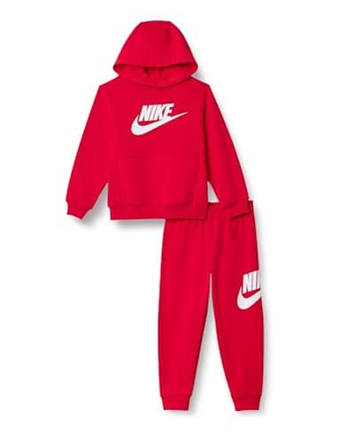 Nike Combinaison pour enfant Club Fleece Rouge Code 86L135-U10, rouge/blanc, 6-7 ans