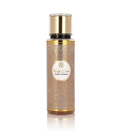 AYAT PERFUMES – Brume Corporelle Parfumée MUSK TAHARA 250 ml - Body Mist Brume Corps Senteur Orientale Arabian Fragrance Pour Femme – Fabriqué à Dubaï