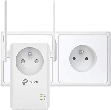 TP-Link TL-WA865RE Répéteur - Point d'accès Wi-FI N 300Mbps - 1 Port Ethernet - Prise intégrée - Compatible avec Toutes Les Box Internet - Augmente la portée du Signal Wi-FI