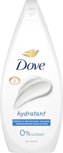 DOVE - Gel Douche - Essentiel Hydratant - Nettoie en douceur et adoucit la peau - Testé dermatologiquement - 0% Sulfate- 720 ml