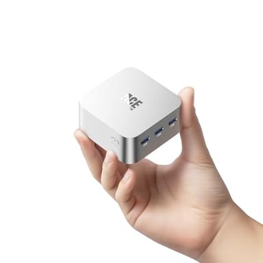 ACEMAGICIAN T8Plus Mini PC, Ιntel Alder Lake N100 Mini PC (jusqu'à 3,40 GHz), 12 Go LPDDR5 256 Go M.2 SSD Mini Ordinateur avec Dual RJ45 | HDMI 4K*3 | WiFi 5 | W11 Pro pour la Maison/Bureau/école