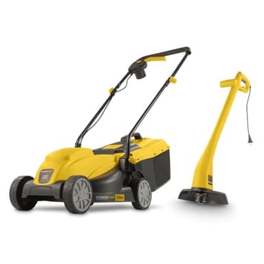 PowerPlus Lot Tondeuse a gazon électrique 1300w 32cm + Coupe-bordures 250w POWXG6212T