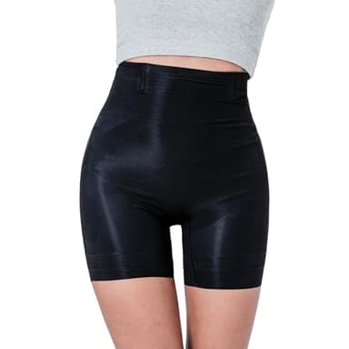 Fit & French Culotte Gainante Femme Taille Haute en Soie Glacée - Effet Seconde Peau, Ventre Plat, Lifting Fesses, Sculpante, Anti-Rolling, Invisible et Respirant