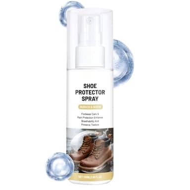 Vibhgtf Spray de protection pour baskets - Anti-taches - Séchage rapide - Protection durable - Spray imperméabilisant pour chaussures et baskets - Pour bottes en maille et chaussures en cuir et jours
