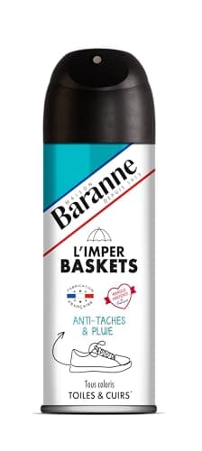 Baranne - Imperméabilisant Baskets - Tâches et Pluie - Tous Cuirs Véritables - Chaussures - Tissu, Textile, Daim - Préserve la Souplesse des Matières - Spray - 200ml