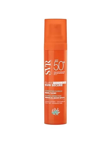 SVR - Sun Secure Fluide Photo-Age SPF50+ - Fluide solaire anti-âge invisible – Très haute protection UVA, UVB, infrarouge & lumière visible – Peaux sensibles – Niacinamide, Vitamine E – 40 ml