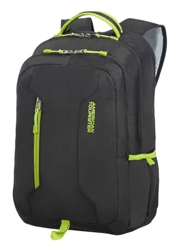 American Tourister Urban Groove UG4 Backpack, 47 cm, 27 L, noir/citron vert