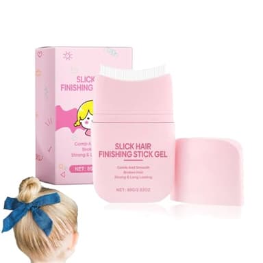 Gel Capillaire Pour Enfant, Gel Coiffant Pour Enfant, Bâton Pommade, Cire Cheveux Hair Styling Comb, Produit Coiffant,Wax Stick Hair, Gelee Cheveux Bouclés,Finition Cassés, Pour Tout Type