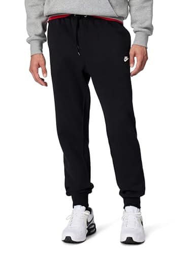 Nike Pantalon de survêtement Club BB pour Homme, Noir/Blanc, Taille M
