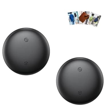 Dimova GP90 - Tracker GPS précis sans abonnement - Localisation en Temps réel - Portable & Léger - Idéal Voiture/Enfants/Chien (Apple,Noir*2)