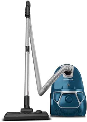 Rowenta Aspirateur ultra silencieux 750 W = 2000 W avec sac, filtre hygiénique, embout pour parquet - Bleu avec sac Swirl Bodenstaubsauger bleu