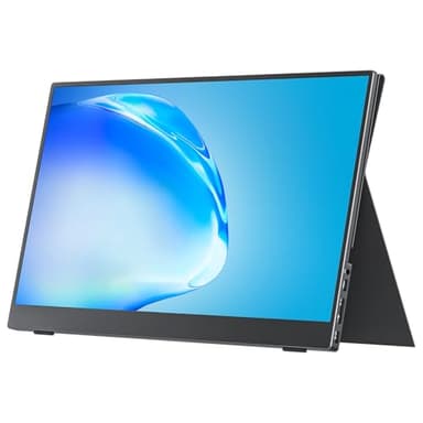 cocopar Écran Portable 15,6 Pouces FHD HDR FreeSync Zero Frame Moniteur d'ordinateur USB-C avec Mini HDMI Double Type C pour Ordinateur Portable PC-téléphone Mac Surface Xbox PS4/5, avec Smart Cover
