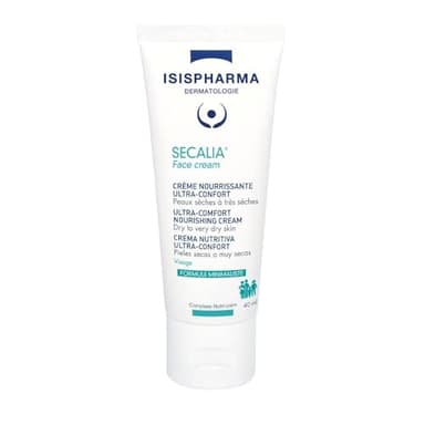 ISISPHARMA SECALIA - Face cream - Nouvelle formule - Crème nourrissante quotidienne ultra-confortable pour le Visage 40 ml - Peaux sèches - Adapté à toute la famille - Fabrication française
