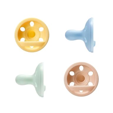 Tommee Tippee Sucette Imitant le Sein, 0-6 Mois, Lot de 4, Légère, Orthodontique, Design en Une Seule Pièce en Silicone, Tétine Symétrique