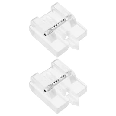 SG Store Lot de 2 Pieds pour Fermeture éclair Invisible Transparent 820474096 Compatible avec Pfaff Expression 2014 Compatible avec Hobby 42 Compatible avec Machine à Coudre Select 1471 150 1520