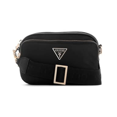 GUESS Femmes Eco Gemma Crossbody Camera Sac, Noir, T.U