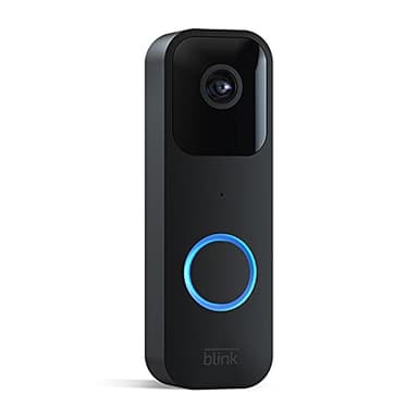 Blink Sonnette Vidéo | Système audio bidirectionnel, vidéo HD, longue autonomie, détection de mouvements, notifications de sonnette dans l'application, fonctionne avec Alexa | Noir