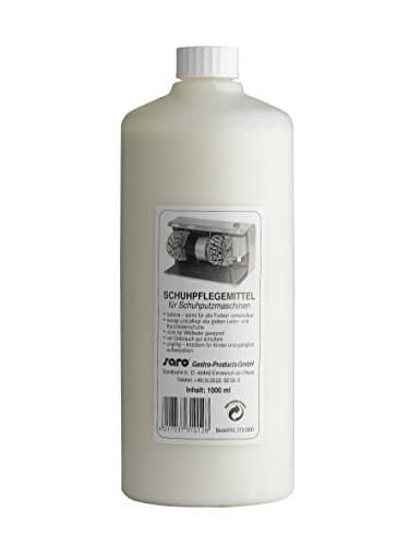 Saro - Cirage Liquide, 1 l, Soin et Brillance des Chaussures de Sécurité, Chaussures de Travail et Uniformes, Usage Professionnel, pour Cuir Lisse