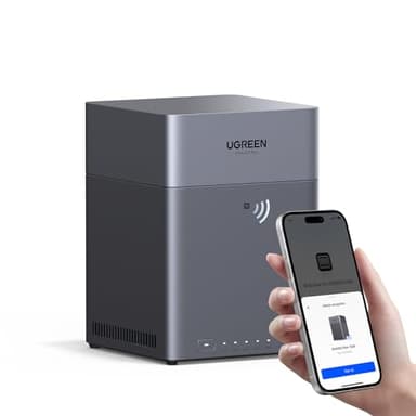 UGREEN NASync DH4300 Plus NAS de Bureau 4 Baies, Port LAN 2,5 GbE, 8 Go RAM, Connexion NFC One-Touch, Album Familial/Bébé AI, Cloud Personnel pour Maison/Bureau (sans Disques)