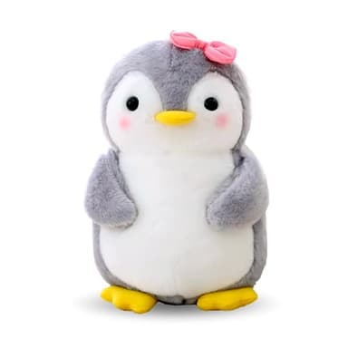 Wishstar Peluche et peluche pingouin avec nœud pour fille - Peluche pour câliner et jouer - Squishmallow, 25 cm