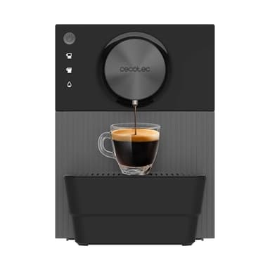 Cecotec Machine à Café Superautomatique Compacte Cremmaet Cube. 1350W, Système de Pressage 10g, Système de Pré-Infusion, 19 Bars, Système Thermoblock, 5 Niveaux de Mouture, Panneau de Contrôle Tactile