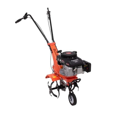 Boudech Tukang 140 Motoculteur à essence 4 temps 2,5 HP Moteur 140 cc avec 4 fraises Ø30 cm 16 lames Largeur de travail 37 cm Profondeur de travail 30 cm