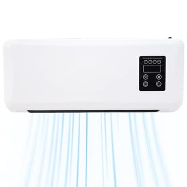 -Climatiseur Split Mobile, Climatiseur Mural Sans Évacuation, 2-in-1 Ventilateur De Refroidissement Et Chauffage Avec Minuterie, Ventilateur Silencieux Pour Chambre, Table