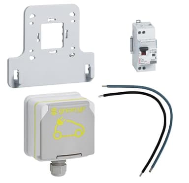 LEGRAND | Green'UP ACCESS, Prise et Cordon de Repiquage, Recharge Sécurisée Jusqu’à 3,7 kW, Charge Accélérée x2 Pour Véhicules Électriques Compatibles, Installation Intérieure/Extérieure
