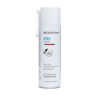 Revopoint 3D Scanning Spray pour scanners 3D, pour surfaces noires ou très texturées, sans nettoyage, sublimation, 500ml