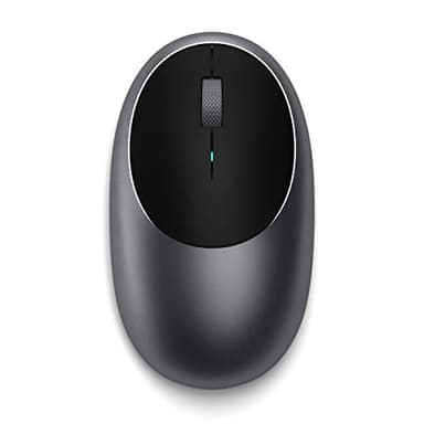 Satechi Souris sans Fil M1 en Aluminium, Souris Bluetooth sans Récepteur, Ergonomique et Compacte, USB Type-C, Batterie Rechargeable, pour MacBook, Mac Mini, iPad, iMac et Plus – Gris Sidéral