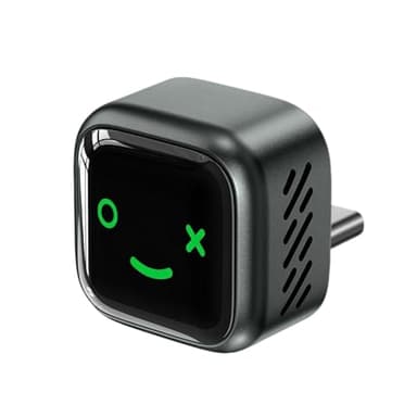 Adaptateur sans fil pour CarPlay, mini adaptateur de voiture amélioré 2025 avec connexion rapide et stable, Plug and Play, sans délai, connexion stable, Smile pour iOS 10+, version Android 11+