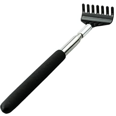 Gratte-dos télescopique, Scratcher arrière Acier Inoxydable, Grattoir à dos, Extendable Telescope Backscratcher pour se gratter le dos
