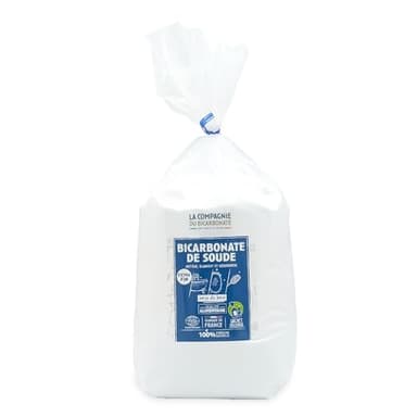 Bicarbonate de Soude Alimentaire Extra Fin - sachet 3kg - Idéal pour DIY (Déodorant, Soin Dentaire), Saupoudrage Chaussures et Usages Corporels- La Compagnie du bicarbonate