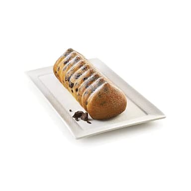 silikomart | Moule à gâteau en Silicone moderne MERINGA, antiadhésif, paquet de 1 moule avec anneau de sécurité, design 3D, 250 x 90 mm, h 75 mm, volume 1,1 l, fabriqué en Italie