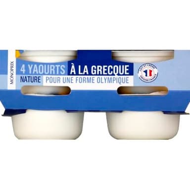 Monoprix Yaourt à la grecque 4x150g