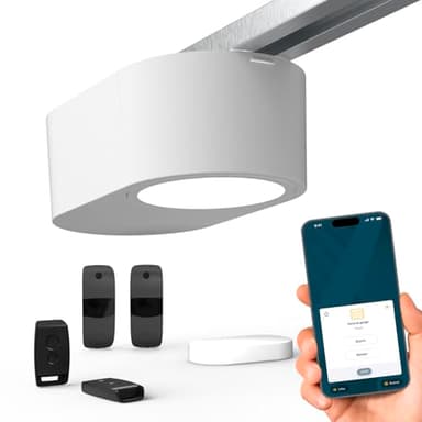 Somfy 1246483 - Motorisation Serenia 700 io Connect pour porte de garage, Moteur porte de garage pour portes max 2,35m H et 3m L, Fabriqué en France, Compatible avec TaHoma