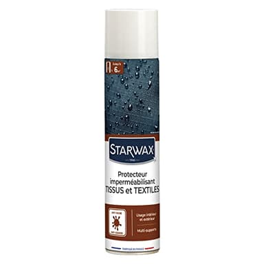 STARWAX Protecteur Imperméabilisant pour Tissus et Textiles - 300 ML - Protège des Taches Courantes - Usage Intérieur et Extérieur - Protection Invisible - Effet Perlant