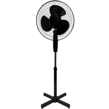 Ventilateur sur Pied 40W Silencieux – 3 Vitesses, Oscillation 80°, Hauteur Réglable 105-122 cm, Tête Inclinable, Grille de Sécurité – Ventilateur Puissant et Compact pour Maison ou Bureau