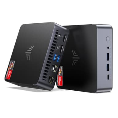 NiPoGi AM21 Mini PC АMD Ryzen 9 6900HX (8C/16T, jusqu'à 4,9 GHz), 16 Go DDR5 512 Go SSD M.2 NVME Mini-Ordinateur de Bureau WiFi 6, АMD Radeon 680M, écran Quadruple 4K, 2X HDMI, USB4.0, Double LAN