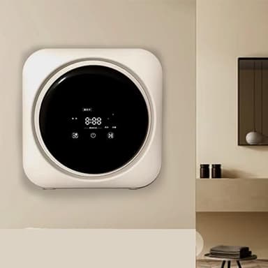 ELIKBH Lave-Linge séchant Mini Lave-Linge et sèche-Linge Tactile, Lave-Linge électrique Portable 3.5 L - Portable et fixable au Mur pour Les dortoirs, Le Camping et Les Voyages