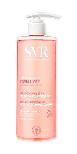 SVR - Topialyse Gel Lavant - Nettoyant doux protecteur anti-dessèchement - Pour peaux sèches et sensibles - Glycérine végétale, Omégas 3-6-9-400 ml
