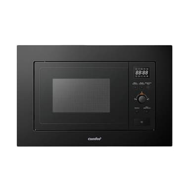 Comfee' CBMAG820BJL-BK Micro-ondes encastrable 20 litres avec gril, commandes numériques, 8 niveaux de puissance, dégel rapide et 8 menus automatiques, noir