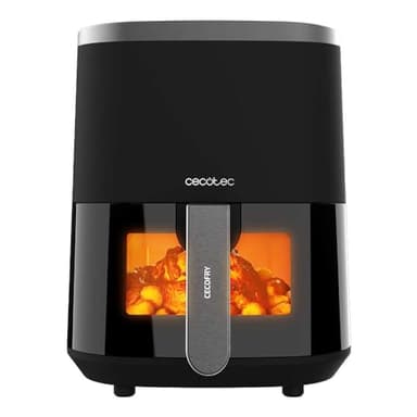 Cecotec Friteuse à Air sans Huile de 4 L avec Fenêtre Cecofry Fantastik Window 4000. Air Fryer. 1400 W, 9 Menus, Contrôle Tactile, Technologie PerfectCoo, 80-200ºC, Temps Ajustable