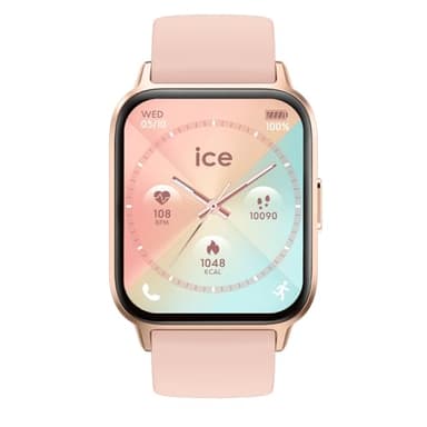 ICE-WATCH - Ice fit 1.0 Rose-Gold Nude AMOLED - Montre connectée Rose-Gold avec Bracelet en Silicone - 024305 (1.78 Pouces)