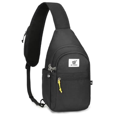 SKYSPER Sacoche Homme Bandoulière Antivol Sac de Poitrine pour Femme Homme Petit Léger Sacs à Dos Porté Travers pour Randonnée Voyage Sport