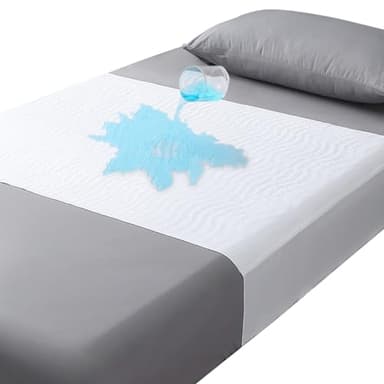 Beedsooth Imperméable Alèse Protège Matelas Coussin, Absorbant Pad, Couvre Matelas Lavable de Lit Bébé Enfants Adultes - 85x90cm