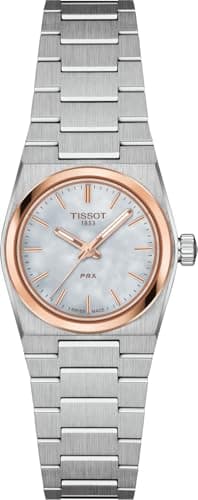 Tissot PRX T1370102111100 Montre à Quartz Suisse pour Femme avec boîtier en Acier Inoxydable 25 mm