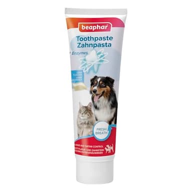 BEAPHAR Dentifrice pour chiens et chats - Protège contre la plaque dentaire et le tartre - Avec goût de foie - Sans fluorure - 100 g
