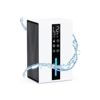 Deshumidificateur d Air 1,8L - Déshumidificateur Electrique ≤22,5W Éco - Deshumidificateur Electrique 2 Vitesses (Faible/Haute), Auto-Dégivrage & Arrêt Auto, Timer 48H, ≤30dB Silencieux pour Chambre